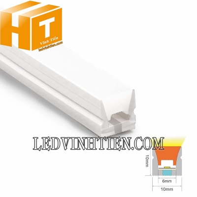 Silicon định hình U gắn nổi 10x10mm