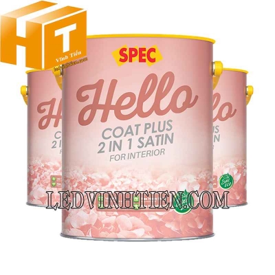 Sơn Spec Hello Coat Plus 2 in 1 Satin For Interior