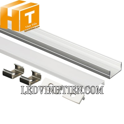 Thanh nhôm định hình U nổi 20x10mm