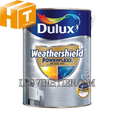 Thùng sơn Dulux Weathershield Powerflexx dạng mờ