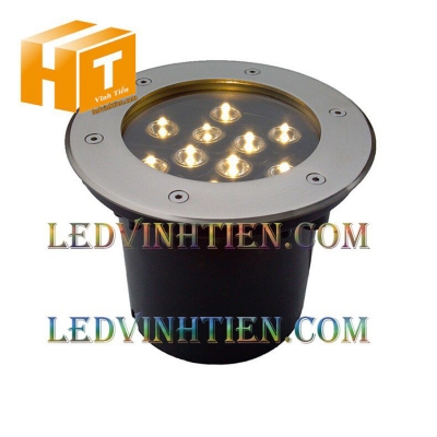 Đèn led âm đất 12W màu vàng