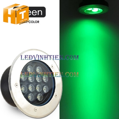Đèn led âm đất 12W xanh lá