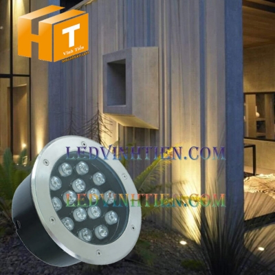 Đèn led âm đất 15W màu vàng