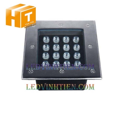 Đèn âm đất vuông 16w màu trắng