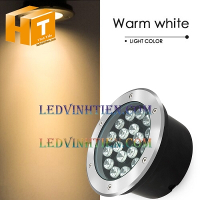 Đèn led âm đất 18W màu vàng