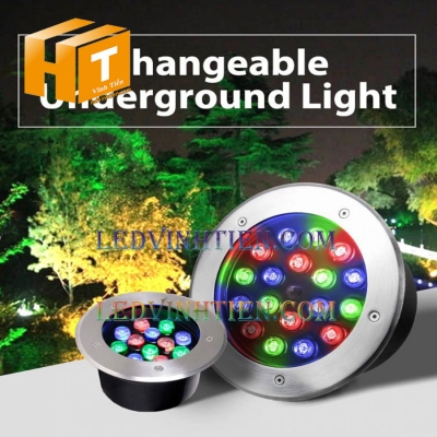 Đèn led âm đất 18W RGB