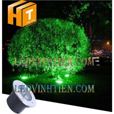 Đèn led âm đất 7W xanh lá