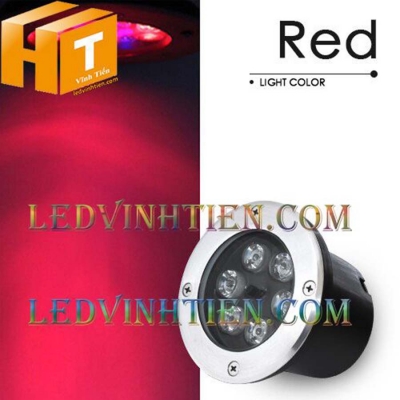 Đèn led âm đất 9W màu đỏ