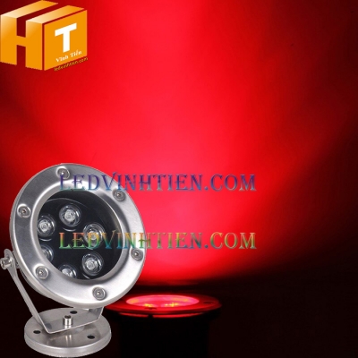 Đèn led rọi cây 6w màu đỏ