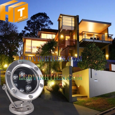 Đèn led rọi cây 6w màu vàng