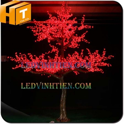 Hoa mai đèn led 4m màu đỏ