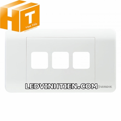 Mặt công tắc 3 lỗ vuông ZLS3X Sino Vanlock