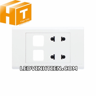 Ổ cắm đôi 2 chấu 2 lỗ S186U2XX Sino Vanlock