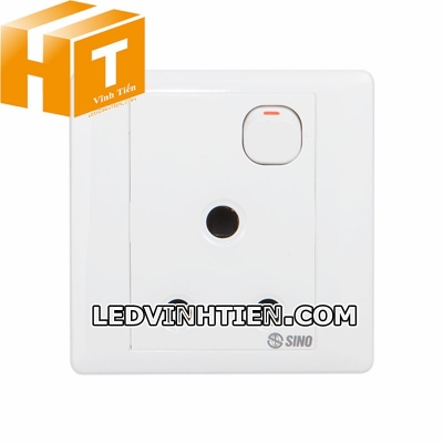 Ổ cắm 3 chấu Anh 1 công tắc Sino Vanlock