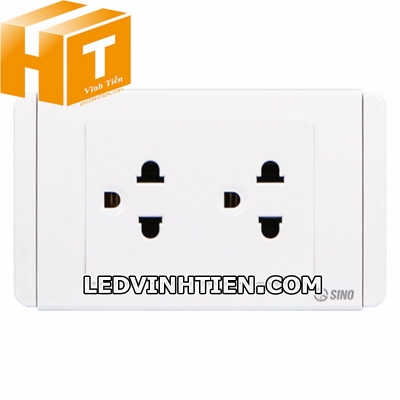 Ổ cắm đôi 3 chấu S68UE2 Sino