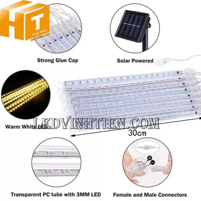 Đèn led sao băng năng lượng mặt trời