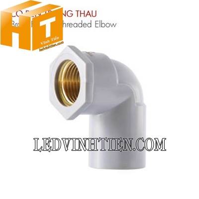 Co 90 độ ren trong thau uPVC Hoa Sen