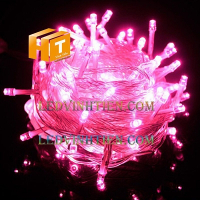 Dây đèn trang trí 8m màu hồng
