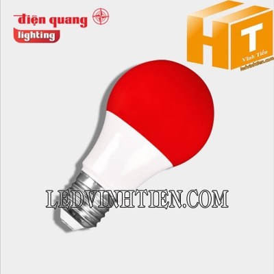 LED bulb tròn màu đỏ LEDBU11A50 03R Điện Quang