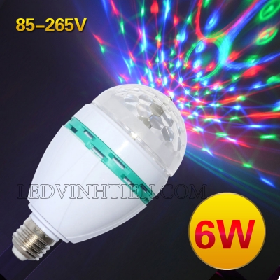 Đèn cầu xoay 6W đuôi vặn