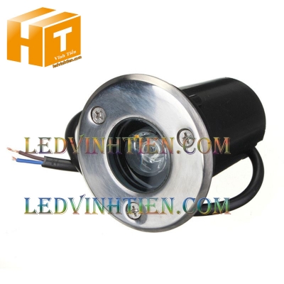 Đèn led âm đất 1W màu xanh dương