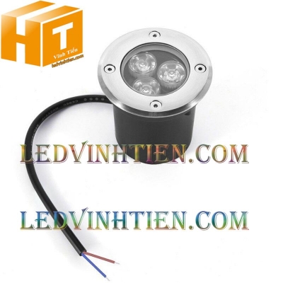 Đèn led âm đất 3W màu đỏ