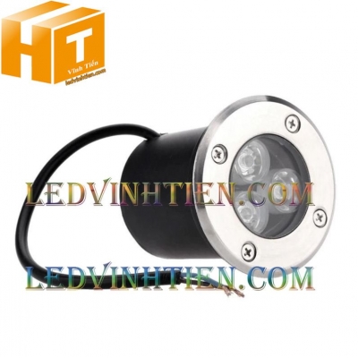 Đèn led âm đất 3W xanh dương