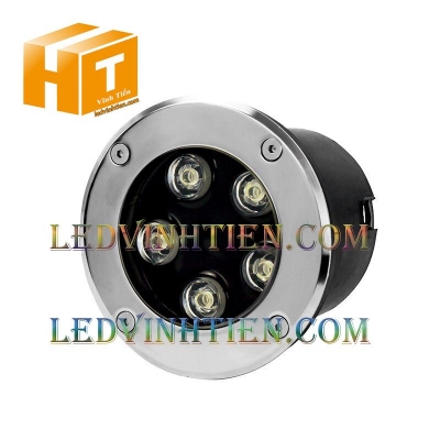Đèn led âm đất 5W màu vàng