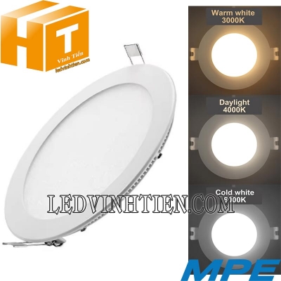 Đèn Led panel tròn 3 chế độ màu RPL-9S-3C trắng, vàng, trung tính