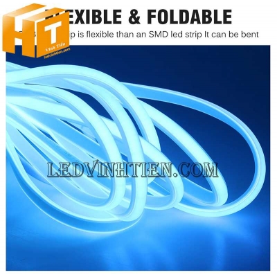 Đèn led dây COB 220V màu Ice Blue