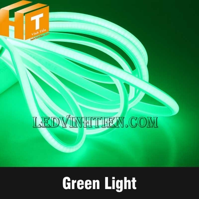 Đèn led dây COB 220V màu xanh lá