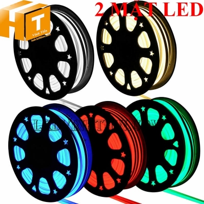 Đèn led dây neon flex 220V dẹp 180 độ 2 mặt led