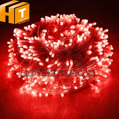 Đèn trang trí noel 100m màu đỏ