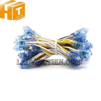 Led đúc f7 5V đầu trong màu vàng đậm