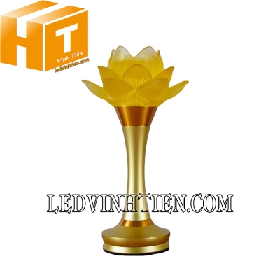 Đèn led hoa sen màu vàng