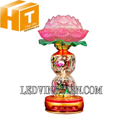 Đèn led hoa sen pha lê đổi màu