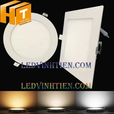 Đèn led âm trần vuông 3 màu 9w