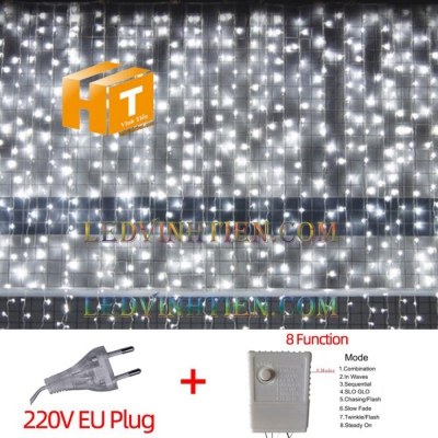 Đèn led rèm mành 400cm x 60cm