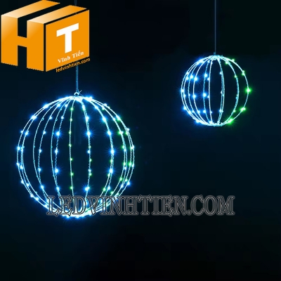 Đèn led thả hình quả cầu đủ màu
