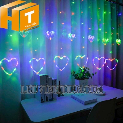 Led rèm hình trái tim 2m5