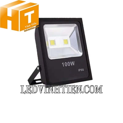 Đèn pha led 100w vỏ đen
