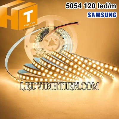 Led dây 5054 Samsung 12V 120 led/m vàng nắng