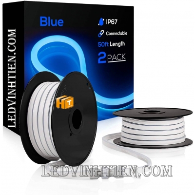 Led Dây Neon Flex 220V 100m Màu Xanh Dương