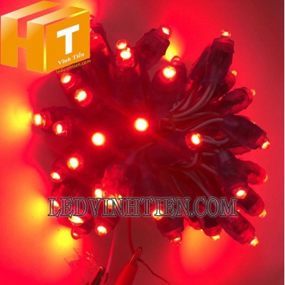 Led đúc f7 5V đầu đục màu đỏ