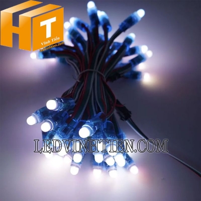 Led đúc f7 5V đầu đục màu trắng