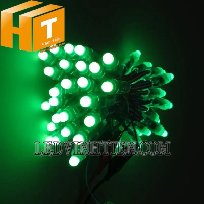 Led đúc f7 5V đầu đục màu xanh lá