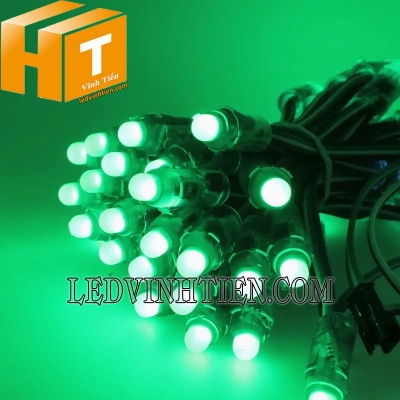 Led đúc f7 5V đầu trong màu xanh lá