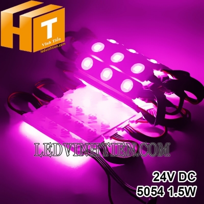 Led hắt 3 bóng 24V 5054 màu hồng