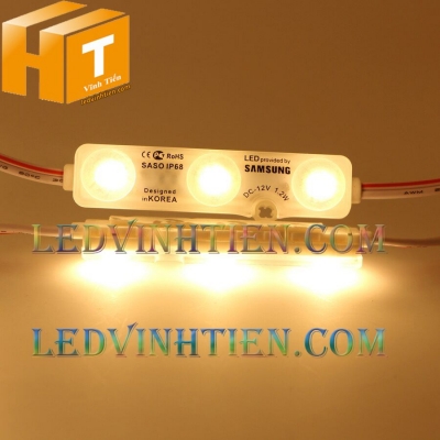 Led hắt 3 bóng saso màu vàng
