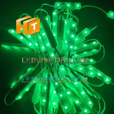 Led hắt 3 bóng saso màu xanh lá